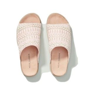 Kelsi Dagger Blush and Beige Slide Sandals